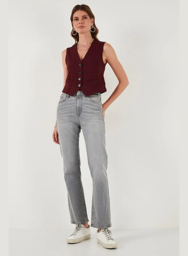 ليلا ليلا فيست نسائي بياقة  وأزرار