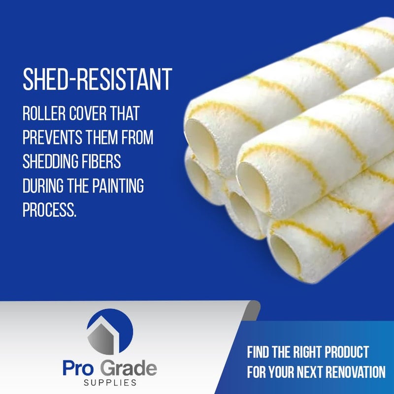 Pro-Grade Pro Grade - Paint Roller Covers - 1/2 X 9 Inch Microfiber 5 Pack - Image 5