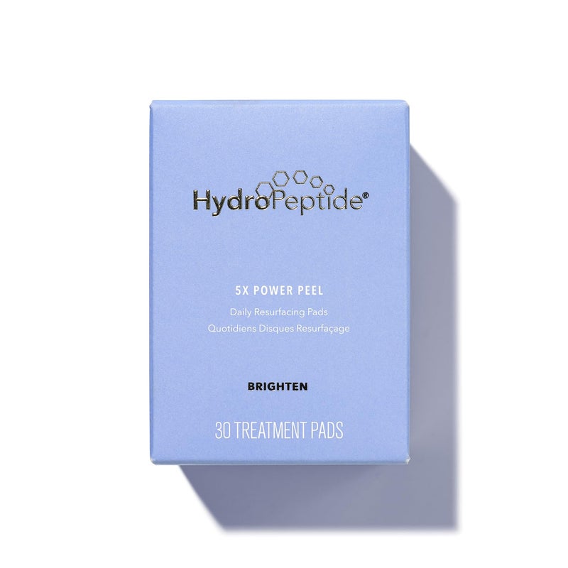 HydroPeptide 5X Power Peel, Daily Resurfacing Pads, Smooth Away Appearance of Wrinkles and Fine Lines, Better Skin, 4 Ounce - Image 1