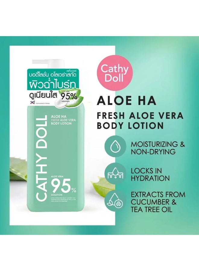 Cathy Doll Aloe Vera Body Lotion Discover the refreshing power of aloe vera with Cathy Doll’s Aloe HA Body Lotion, designed to deeply moisturize, soften, brighten, and smooth your skin for a fresh, healthy, radiant glow. - Image 4