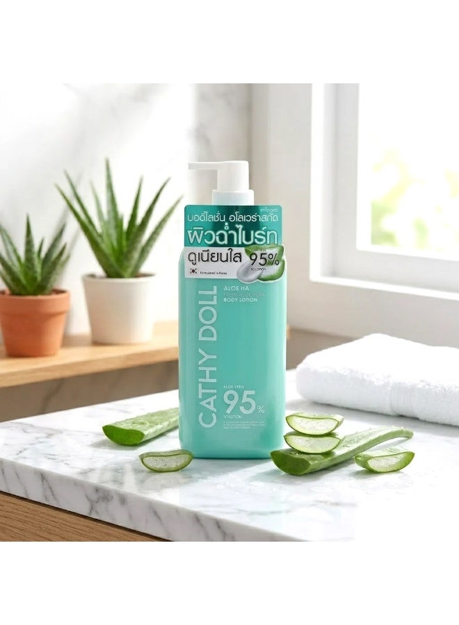 Cathy Doll Aloe Vera Body Lotion Discover the refreshing power of aloe vera with Cathy Doll’s Aloe HA Body Lotion, designed to deeply moisturize, soften, brighten, and smooth your skin for a fresh, healthy, radiant glow. - Image 1