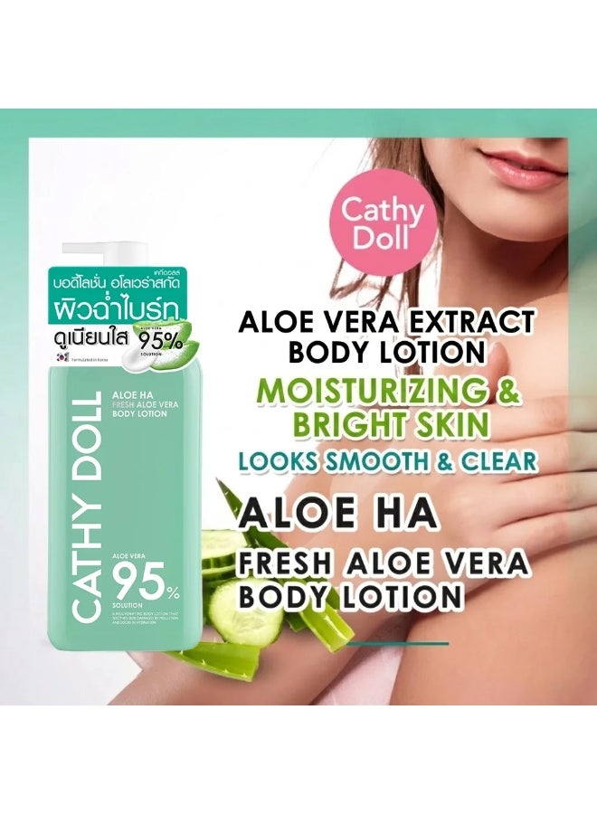 Cathy Doll Aloe Vera Body Lotion Discover the refreshing power of aloe vera with Cathy Doll’s Aloe HA Body Lotion, designed to deeply moisturize, soften, brighten, and smooth your skin for a fresh, healthy, radiant glow. - Image 2