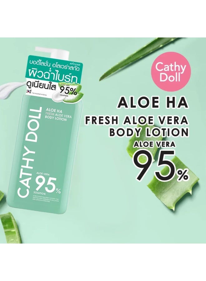 Cathy Doll Aloe Vera Body Lotion Discover the refreshing power of aloe vera with Cathy Doll’s Aloe HA Body Lotion, designed to deeply moisturize, soften, brighten, and smooth your skin for a fresh, healthy, radiant glow. - Image 5