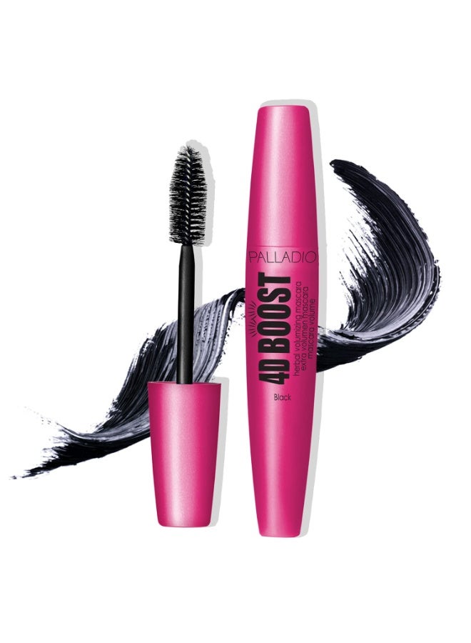 PALLADIO 4D Boost Volumizing Mascara, Black - Image 1