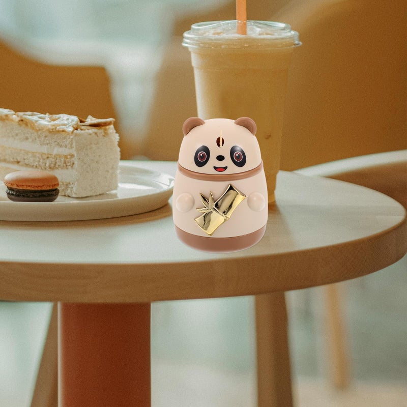 Automatic Panda Toothpick Dispenser With Lid Caramel Color For Kitchen Dining Table Travel - Image 5