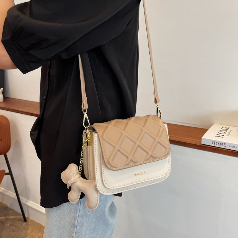 Korean Style Women's PU Small Square Crossbody Bag - Image 3