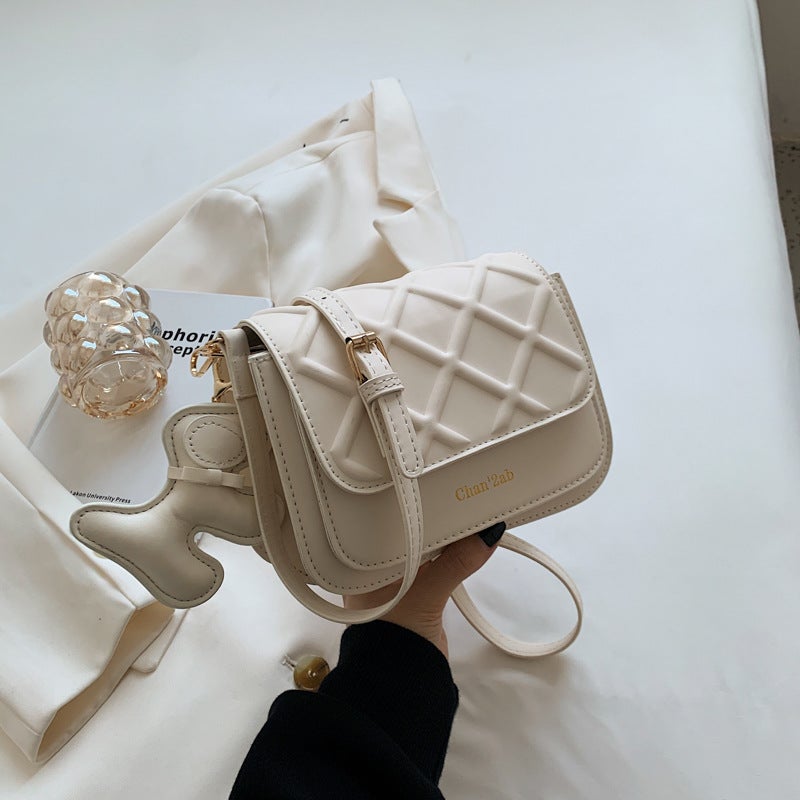 Korean Style Women's PU Small Square Crossbody Bag - Image 1