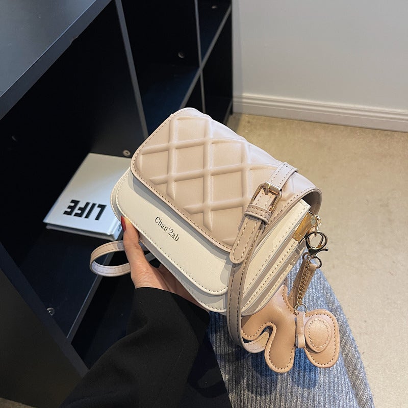 Korean Style Women's PU Small Square Crossbody Bag - Image 2