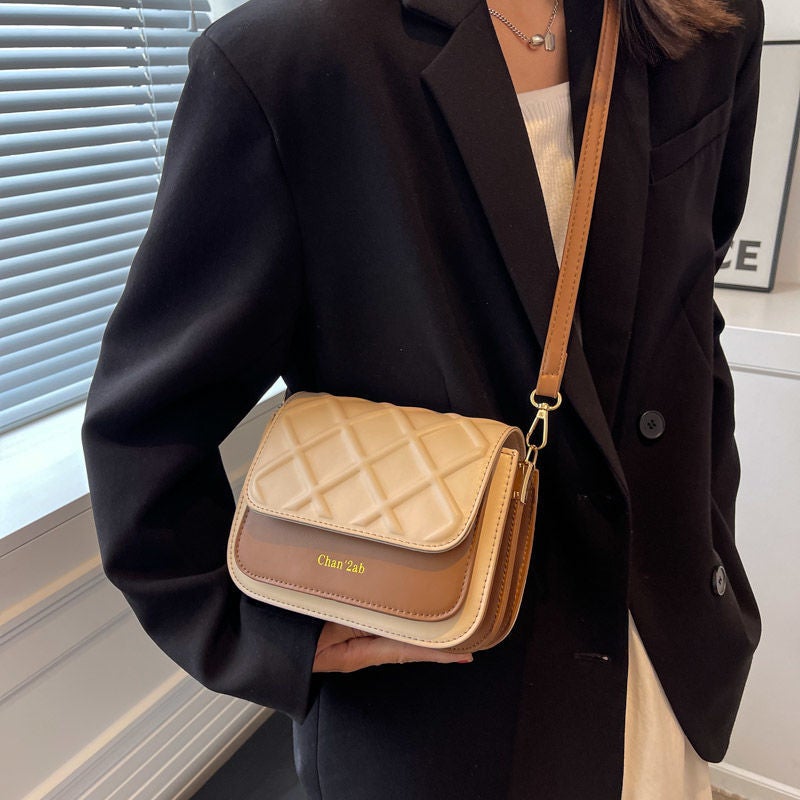 Korean Style Women's PU Small Square Crossbody Bag - Image 4