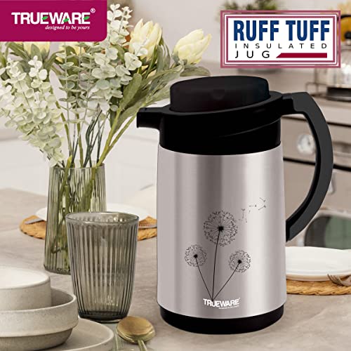 Trueware Ruff Tuff 800 SS Insulated Flask - 750 Ml | Insulated Tea Pot Kettle Water Jug | Hot & Cold |Thermoware | Food Grade | High Grade Steel | BPA-Free | Wide Mouth | Office, Travel - Image 5