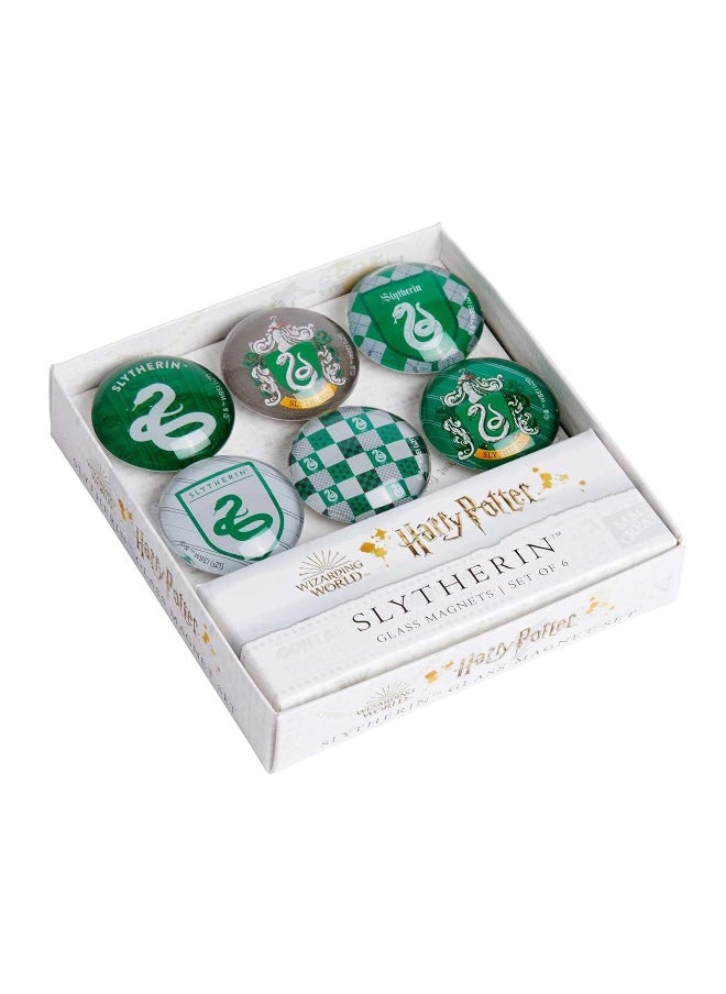 Harry Potter: Slytherin Glass Magnet Set (Set of 6  - Image 4