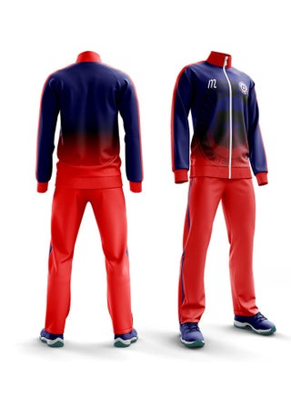Red and bule