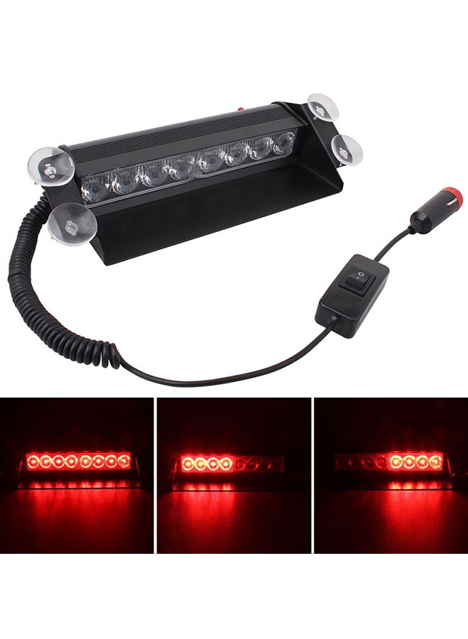Loquat 8W 800LM 8-LED 3-Modes Adjustable Angle Car Strobe Flash Dash Emergency Light Warning Lamp With Suckers - Image 2