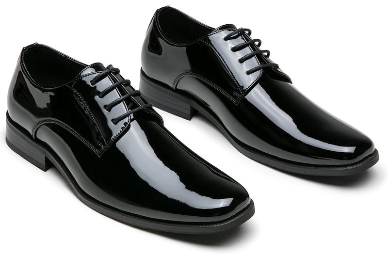 Jousen Mens Dress Shoes Formal Business Oxford Shoe Tuxedo Dress Shoes for Men (AMY9051A Black 13) - Image 4