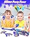 Tonberless 5 Pack Slime Filled Eggs Toys Prefilled Easter Eggs Basket Stuffers for Teens Kids Easter Egg Fillers Gifts Party Favors Treats for Teens Boys Girls Toddlers BluePurpleGold - Image 4