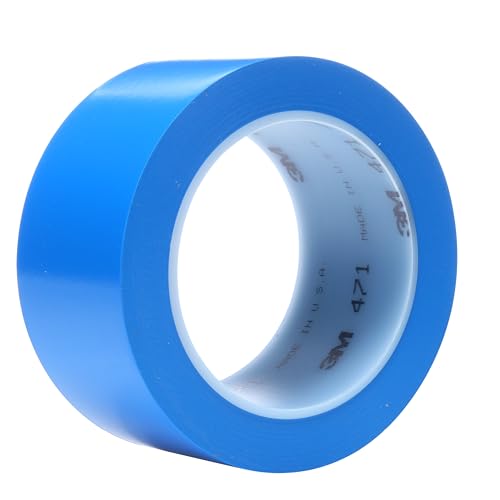 3M Vinyl Tape 471, Blue, 2 in x 36 yd, 5.2 mil - Image 1