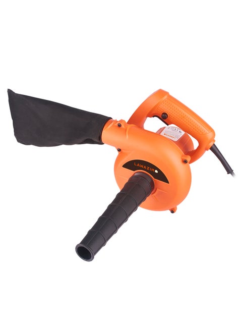 Leaf Blower Variable Speed Electric Air Home and Garden Dust Clearing 400W with bag Orange K10231
