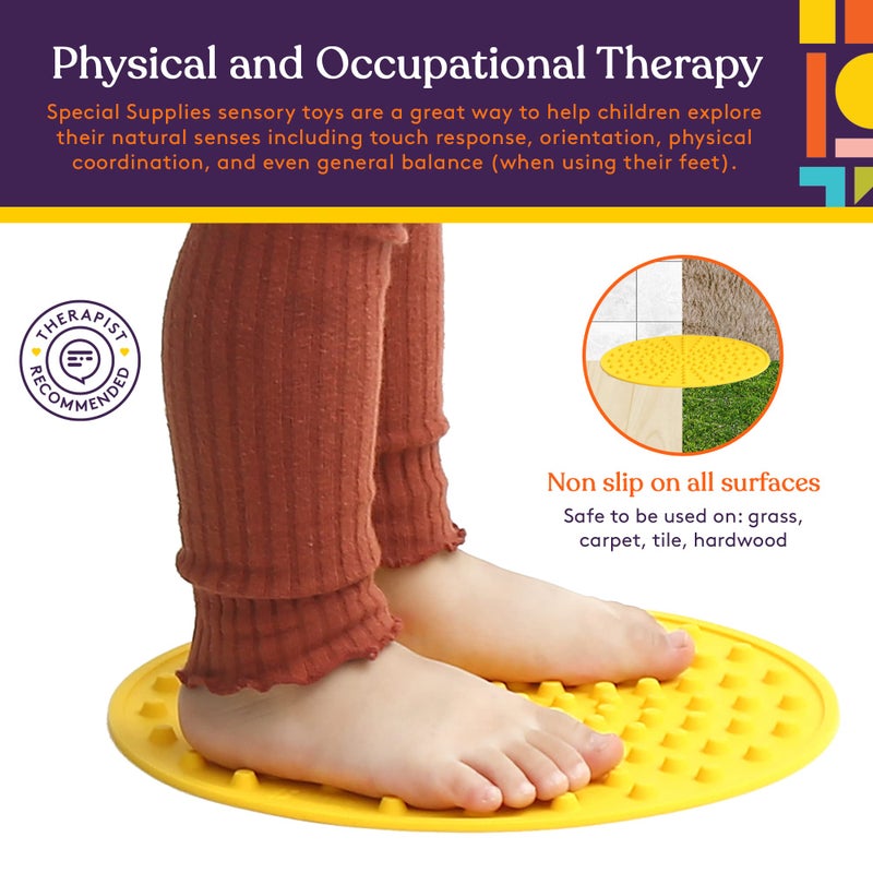 Special Supplies Matching Game Sensory Discs, 10 Sets, Tactile Stimulation for Kids, Supports Autistic and Processing Challenges, Calming and Stimulating Early Learning Play, Eye Mask Included - Image 2