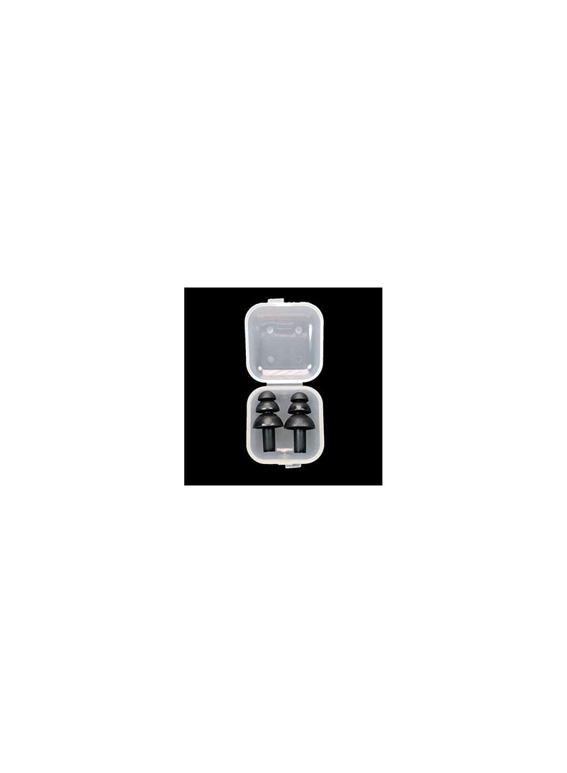 GGOOT 1/5 pcs silicone ear plugs, reusable noise proof boxes for sleep travel (8 colours).  - Image 1