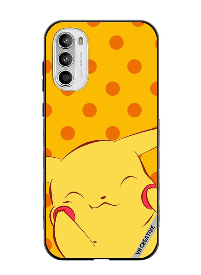 VR CREATIVE Protective Case Cover For Motorola Moto G82 Cheeky Pikachu Design Multicolour - Image 1