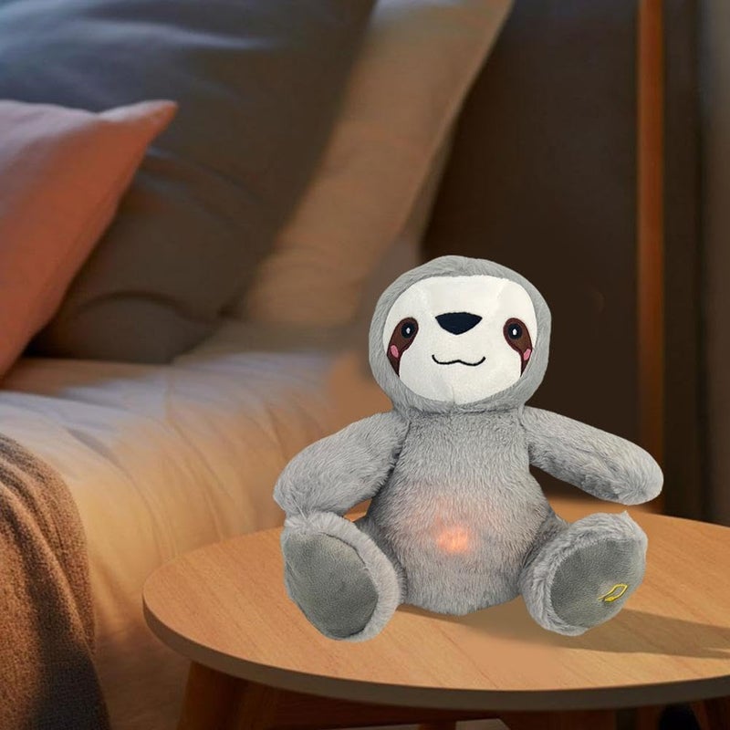 SOLARAE Sleep Buddy Breathing Otter Plushies with Music and Lights, Breathing Otter Sleep Soothers for Anxiety and Sleep, Sleeping Companion for Kids Boys and Girls Adults Gifts - Image 4