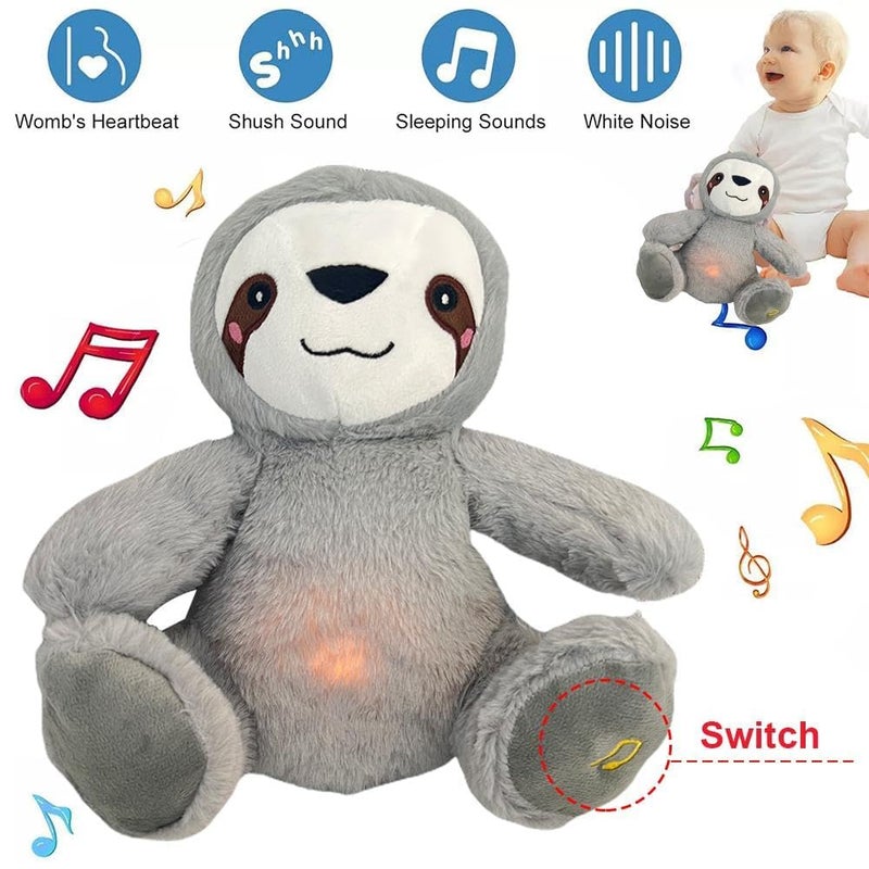 SOLARAE Sleep Buddy Breathing Otter Plushies with Music and Lights, Breathing Otter Sleep Soothers for Anxiety and Sleep, Sleeping Companion for Kids Boys and Girls Adults Gifts - Image 3