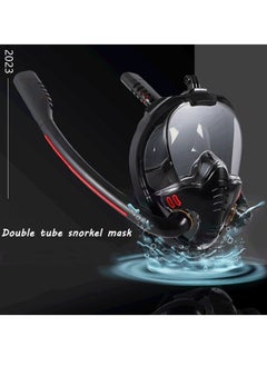 Diving Mask Scuba Double Snorkel Tube Full Face Anti-Fog Adult Snorkeling Mask Kid Swimming Underwater Diving Equipment - pzsku/Z1C3D81380549B581B543Z/45/_/1696609174/83568acb-38c6-4d63-ae04-7fb7bab3169d