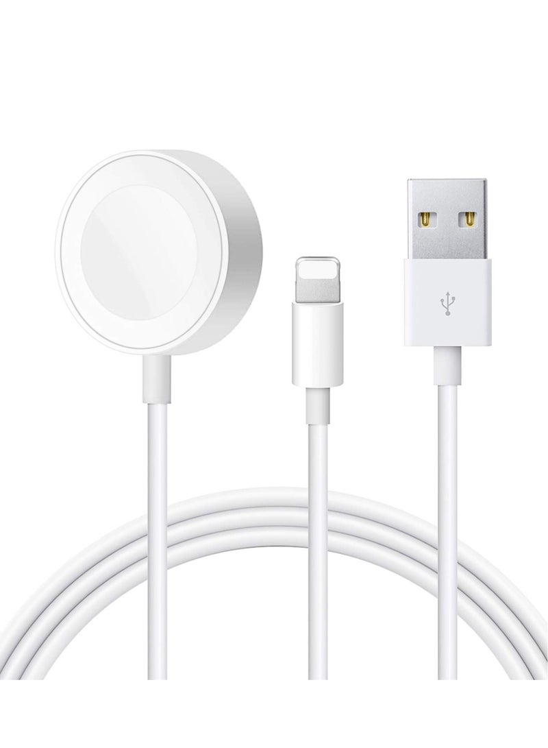 New Apple MFi Certified Magnetic Charging Cable: 4.9 ft 2-in-1 for iPhone  Apple Watch - Image 1