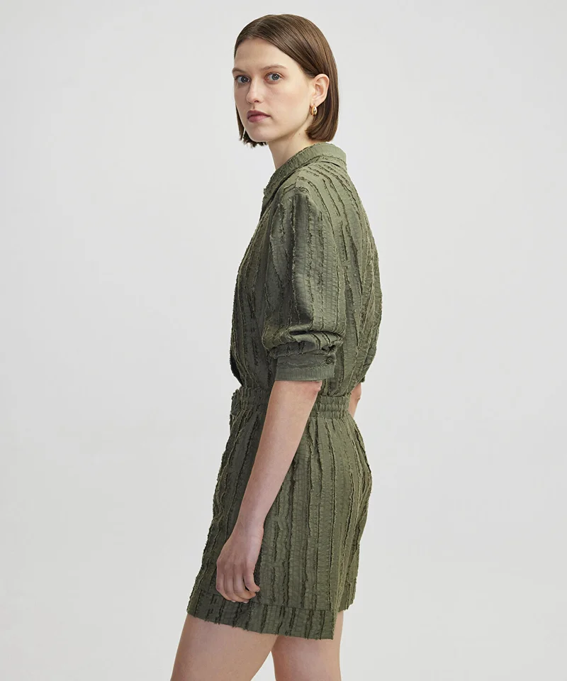 ابيكول Textured Shorts