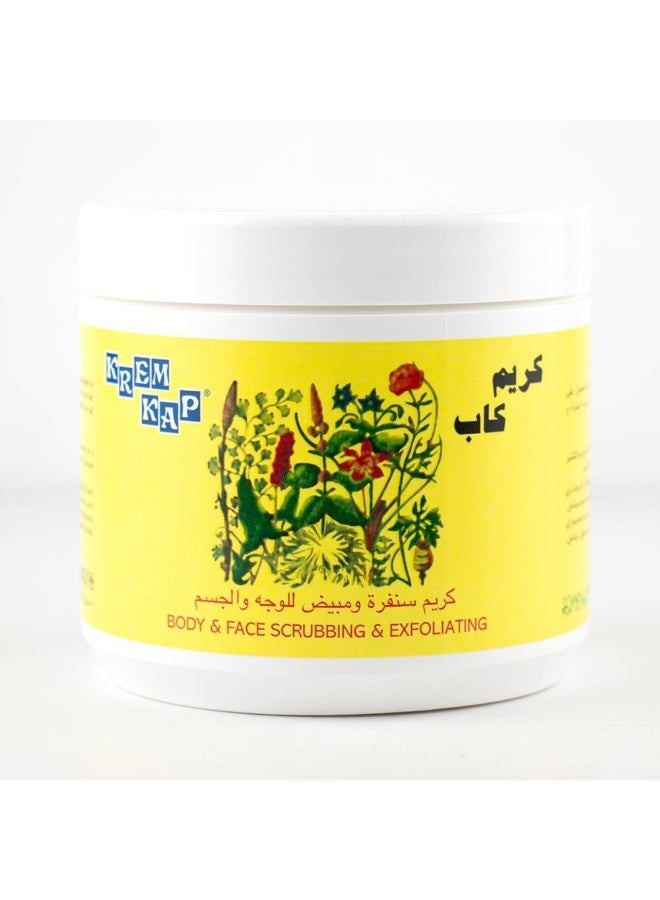 KREM KAP Kab Exfoliating & Whitening Scrub Cream for Face & Body – 500 g - Image 1