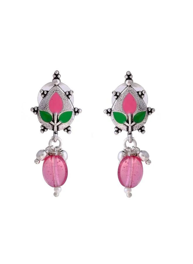 VOYLLA Bagh E Fiza Colourful Drop Earrings