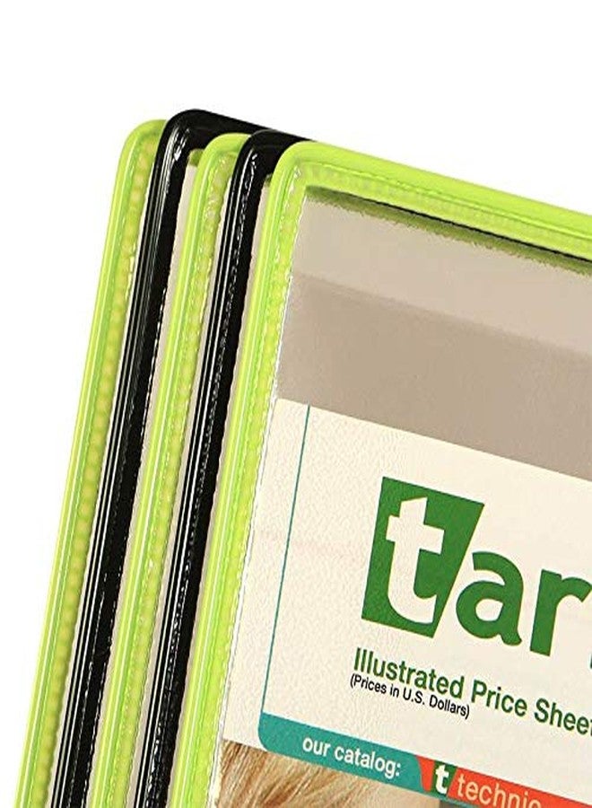 Tarifold Wall Mount Reference System with 10 Double-Sided Green & Black-Framed Display Pockets - 20 Sheet Capacity - Letter-Size (WBL291) - Image 2