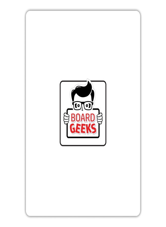 Board Geeks 1 Small Dry Erase Board for Kids - Mini White Board for Students and Teachers - Durable and Portable Individual Whiteboard with Rounded Corners - Double Sided (9x12 Inches) - Image 1