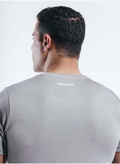 SIGMA FIT Sigma Fit MANLY BASIC TSHIRT - L ,Color: GRAY  - Image 3