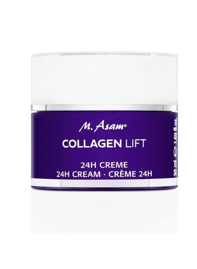 asam COLLAGEN LIFT 24h Cream 50ml  Face Cream For Women With Collagen Boost Day and Night Moisturizer Anti Aging Face Cream For Firmer Skin - Image 1