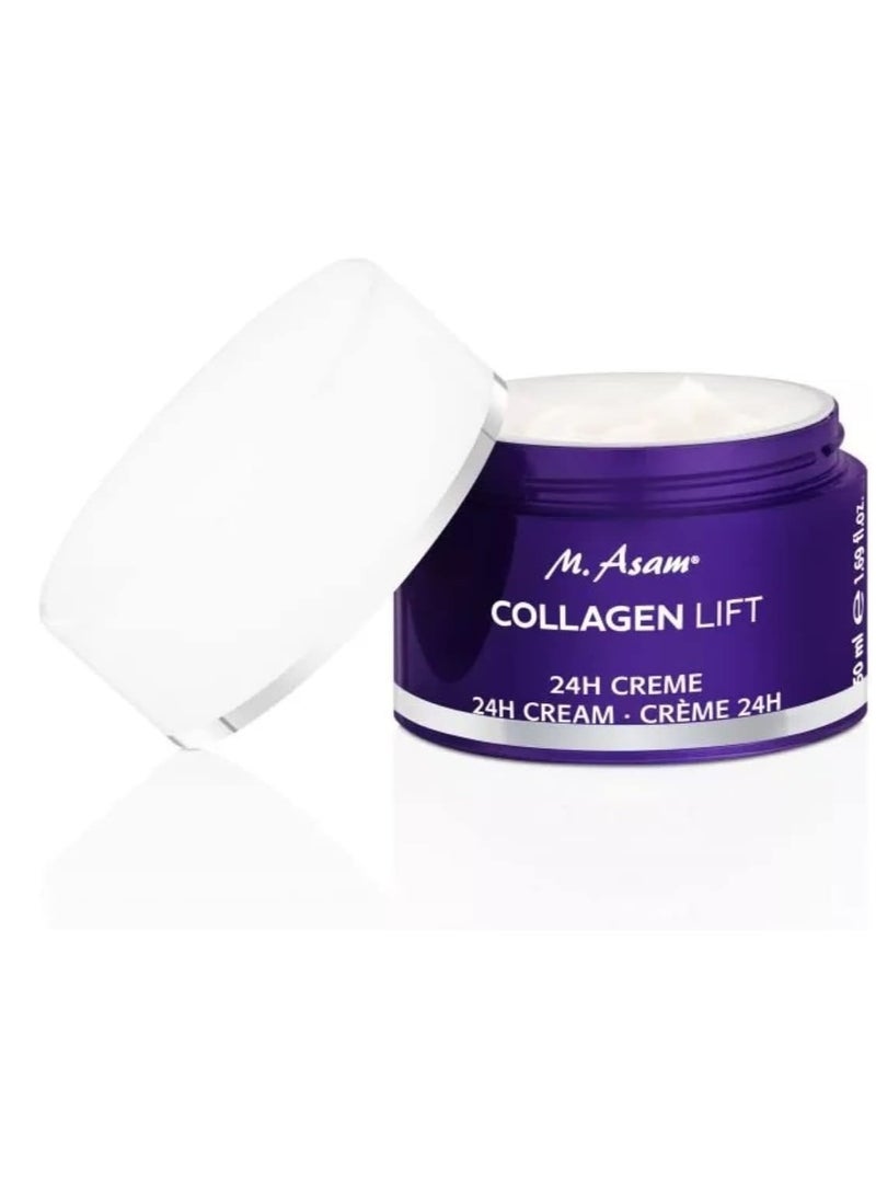 asam COLLAGEN LIFT 24h Cream 50ml  Face Cream For Women With Collagen Boost Day and Night Moisturizer Anti Aging Face Cream For Firmer Skin - Image 2