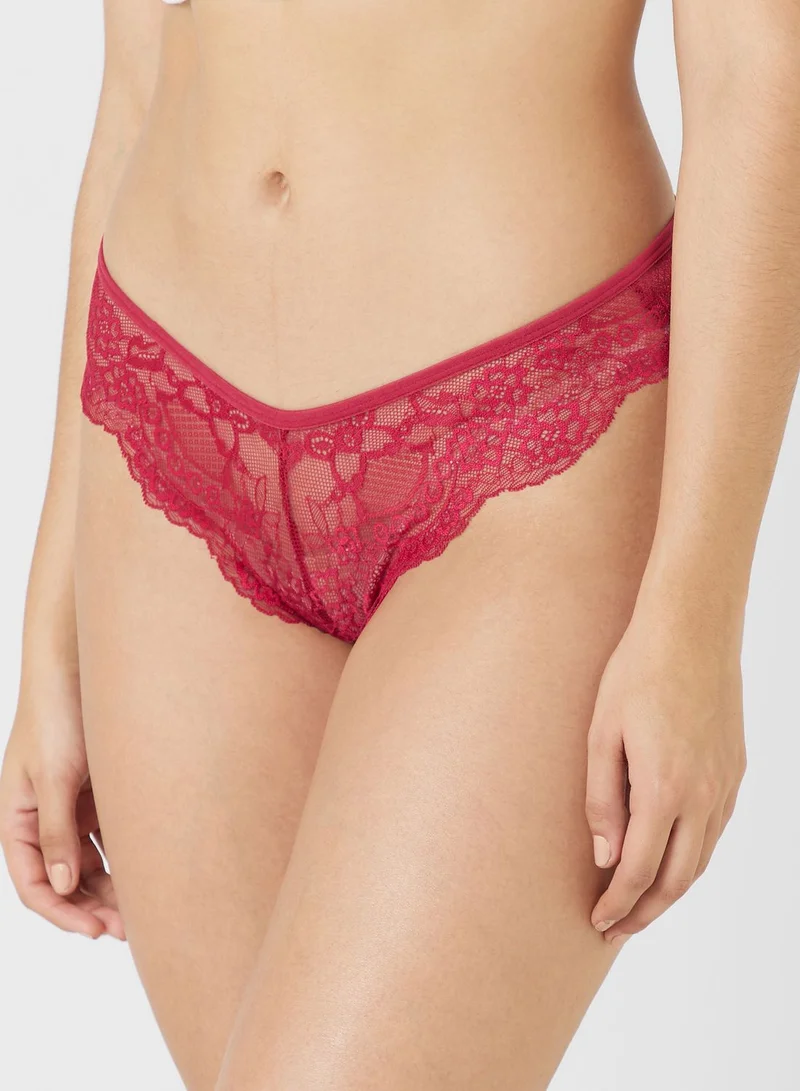 ELLA 3 Pack Lace Cheeky Briefs