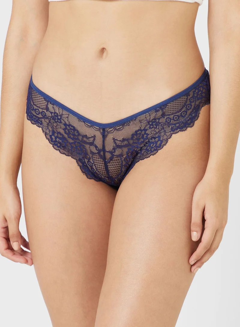 ELLA 3 Pack Lace Cheeky Briefs