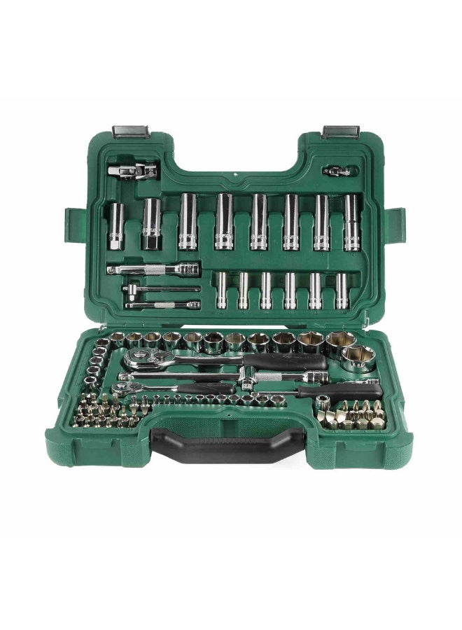 SATA ST09013SJ 88-Piece 1/4" and 1/2" Drive 6 Point Metric Socket Set - Image 1