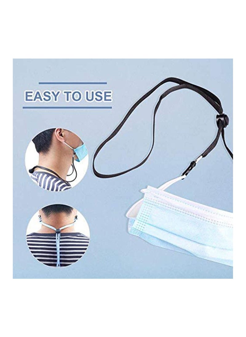 10 Pack Adjustable Length Face Mask Lanyard Holder Comfortable Around Neck Facemask Rest Strap for Earloop Easy On and Off Lanyards