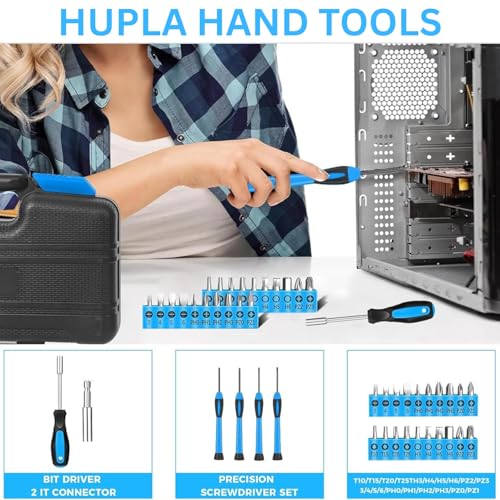 HUPLA 39-Piece Complete Home Tool Kit with Storage Box | All-in-One Household Repair & Maintenance Tool Set for DIY, Furniture & Electrical Work - Image 3