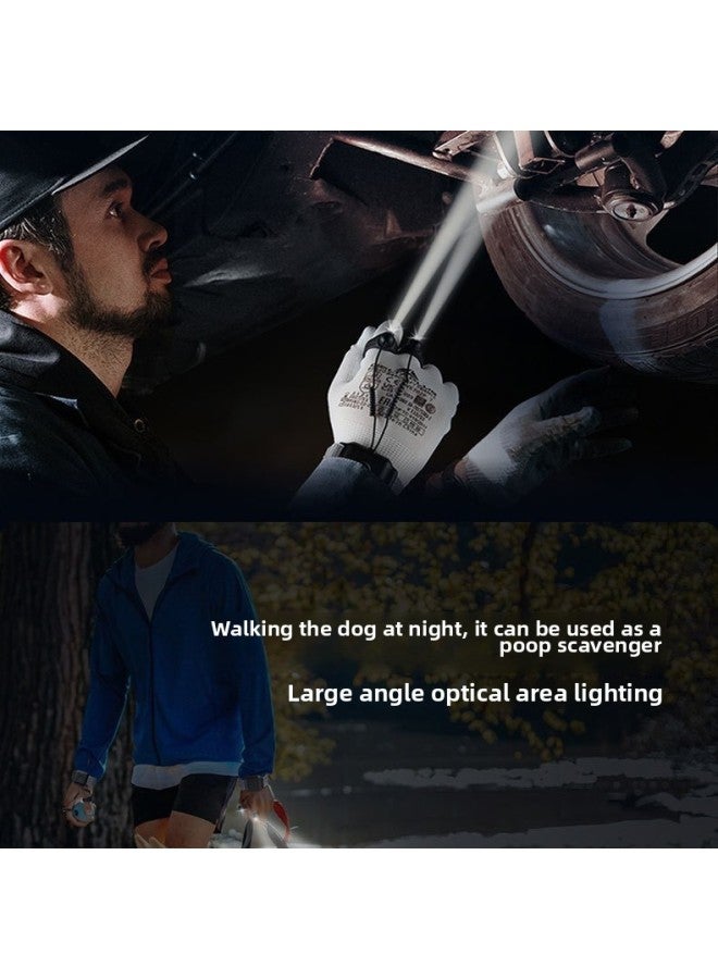 Multifunctional Outdoor LED Fishing Finger Light Repair Night Fishing Hiking Ride Patrol Camping Light Glove Light-Color:Rechargeable Color Box Packaging  - Image 2
