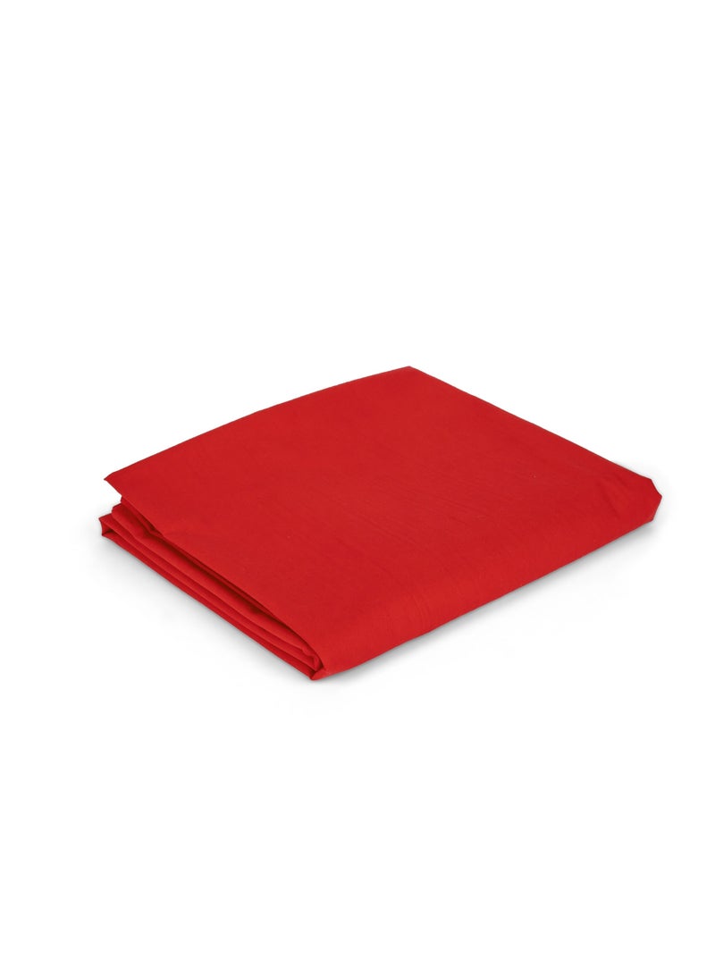 Home of linens Flat Sheet Red 180x260  - Image 2