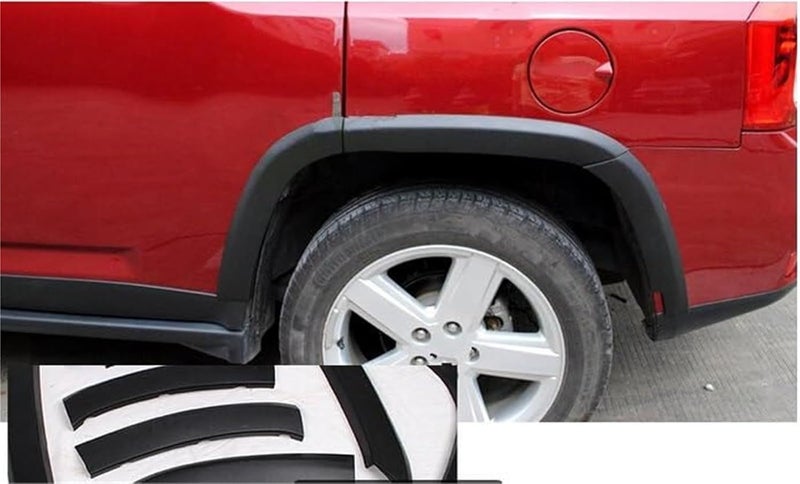 Wivplex Black Fender Flare Wheel Brow Extensions for Jeep Compass - Image 4