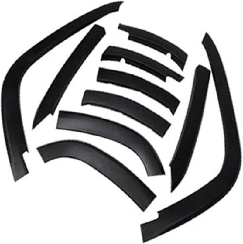 Wivplex Black Fender Flare Wheel Brow Extensions for Jeep Compass - Image 1