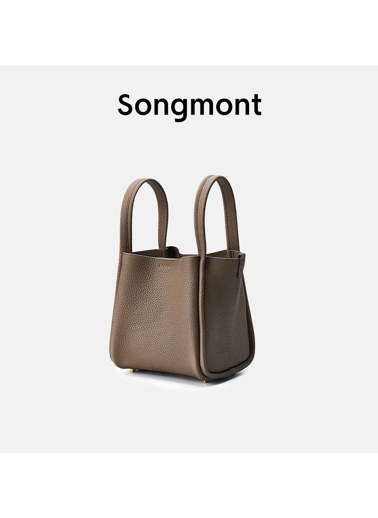 Songmont Songmont Mountain Pine Small & Medium Basket Bag Lock Closure, Genuine Leather, Large Capacity Tote for Women  - Image 1