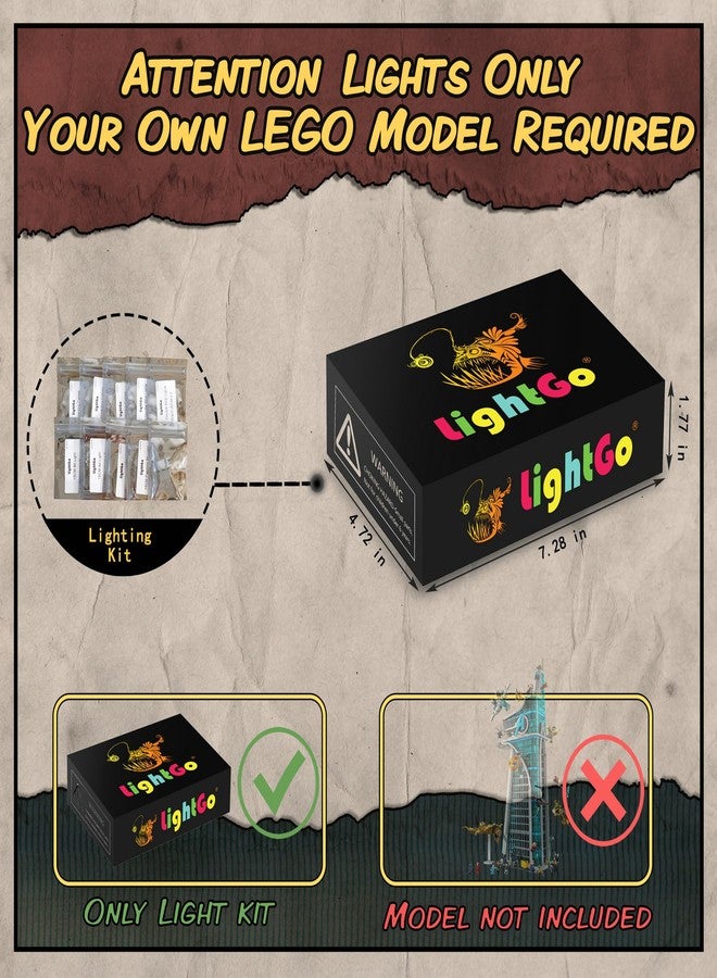 LightGo LED Lighting Kit Designed for Marvel Avengers Tower Compatible with Lego 76269 Building Set - Not Include Model (Remote Version) - Image 2