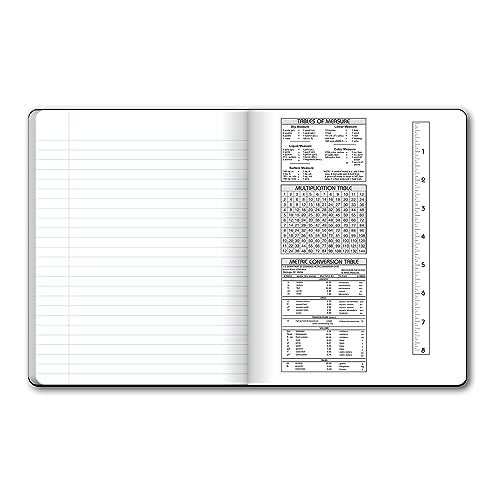 iScholar Composition Book, 150 Sheets, Wide Ruled, 9.75 x 7.5-Inches, Black Marble Cover (10150) - Image 2