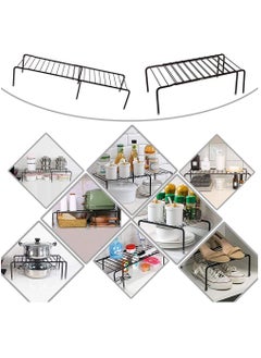 HomarKet Large Expandable Kitchen Counter Shelf Storage Racks and Holders Black (27.5-53)x24x13.5cm  - Image 4