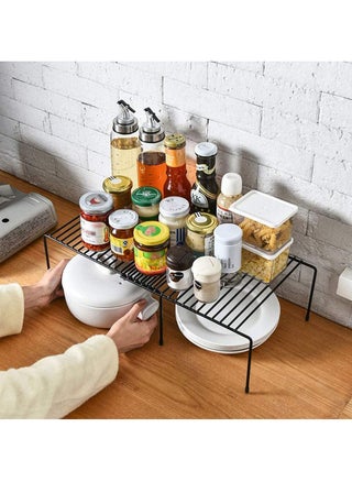 Large Expandable Kitchen Counter Shelf Storage Racks and Holders Black (27.5-53)x24x13.5cm - pzsku/Z1C3E6110EABDE4B2311DZ/45/_/1646731275/e53b7312-29ec-42b4-8265-538d2d6a6a31